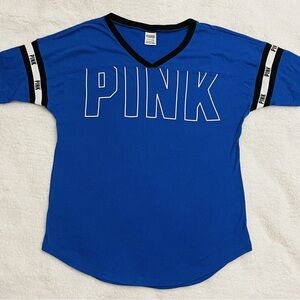 Victoria Secret PINK Blue Oversized Short Sleeve Tee - NWT